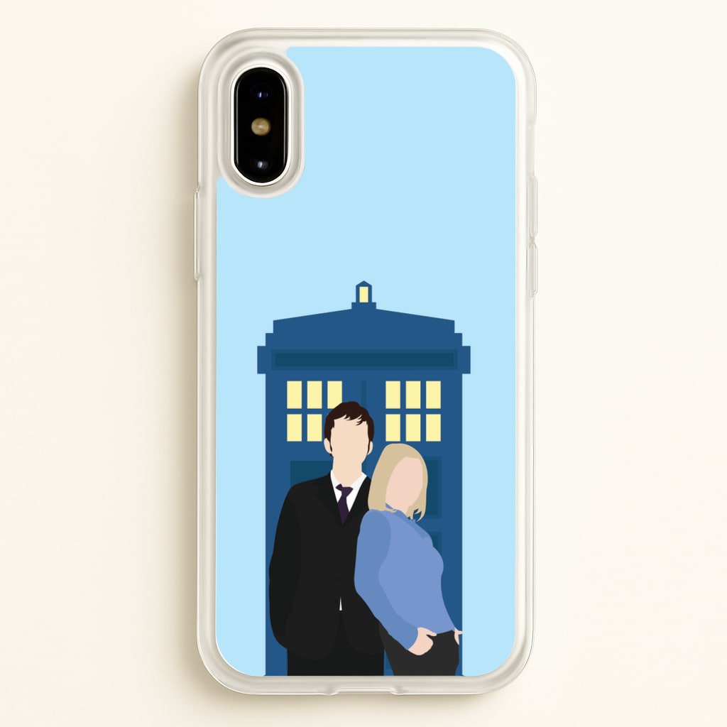 Rose And The Doc - Doctor Who Phone Case for iPhone X / XS