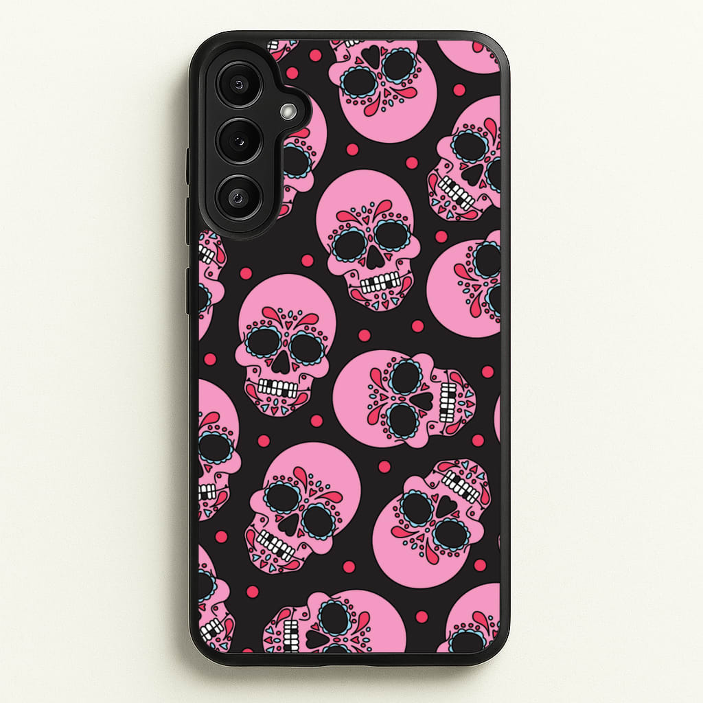 Pattern 1 - Day Of The Dead Phone Case for Galaxy A34