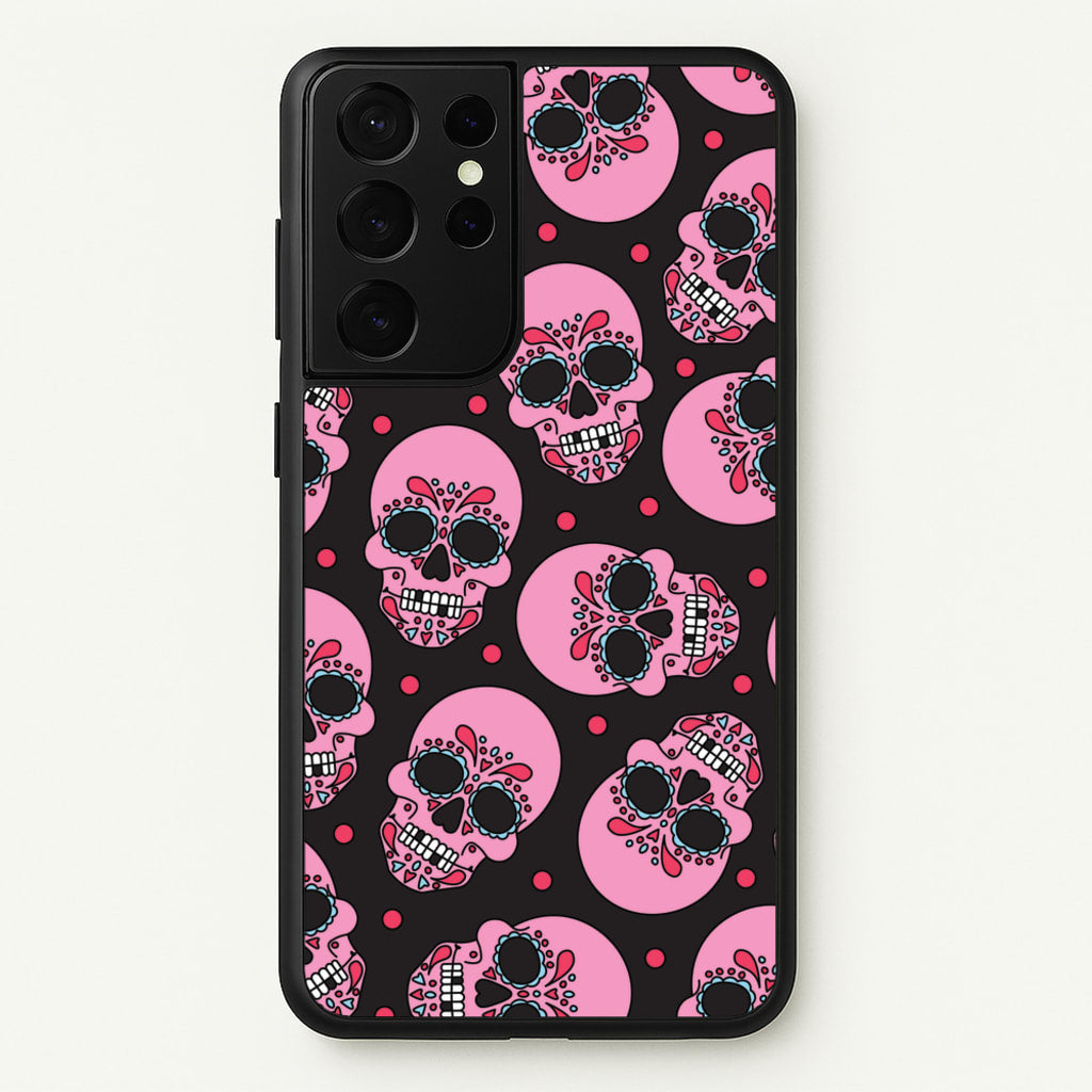 Pattern 1 - Day Of The Dead Phone Case for Galaxy S21 Ultra