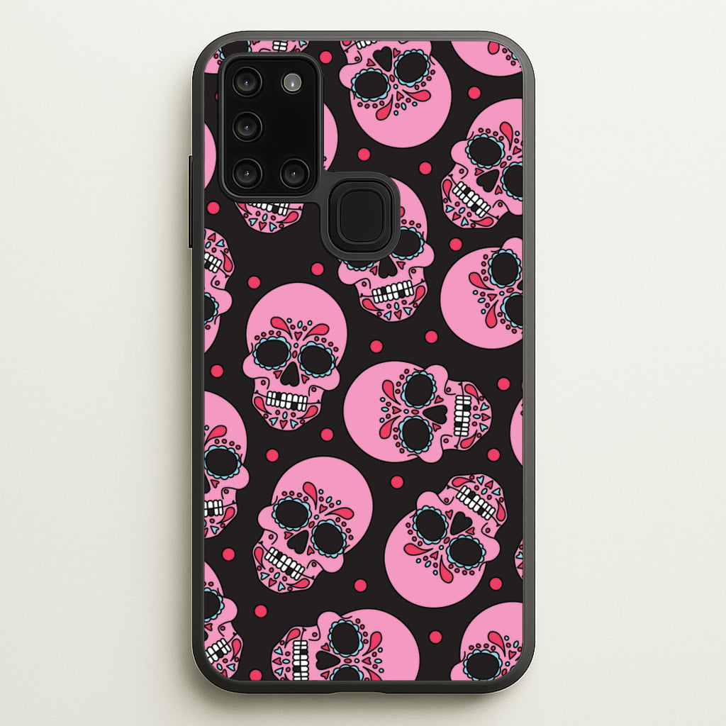 Pattern 1 - Day Of The Dead Phone Case for Galaxy A21s