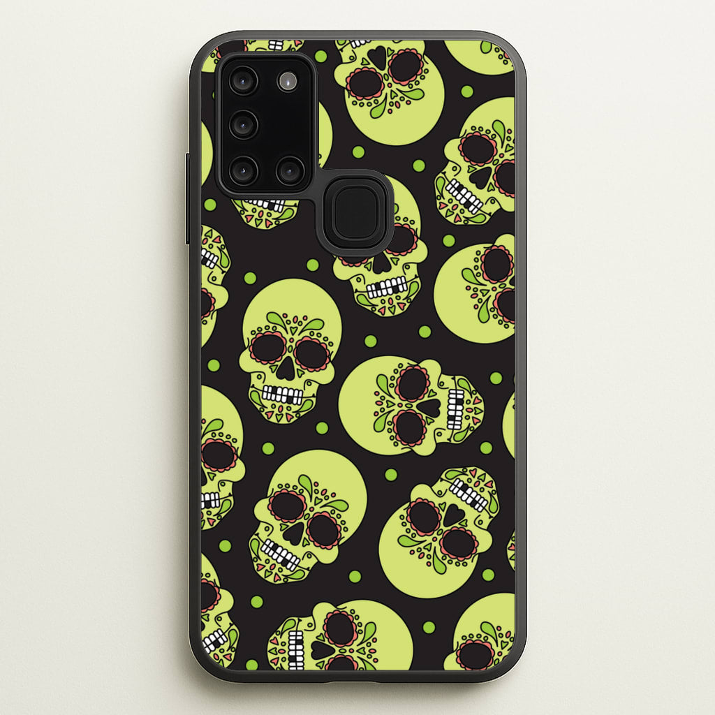 Pattern 5 - Day Of The Dead Phone Case for Galaxy A21s