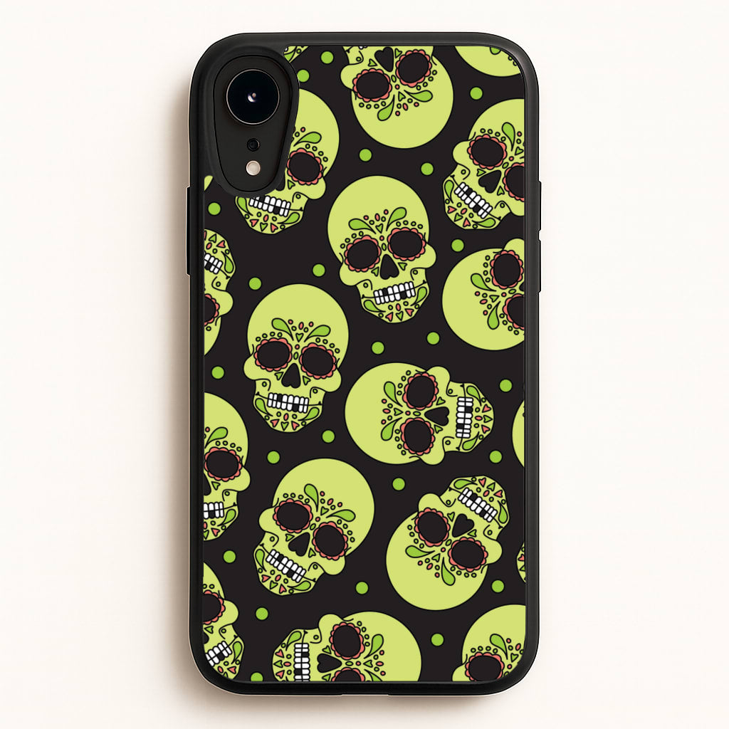 Pattern 5 - Day Of The Dead Phone Case for iPhone XR