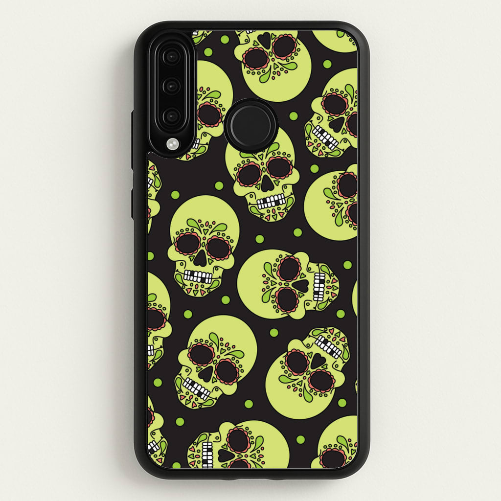 Pattern 5 - Day Of The Dead Phone Case for Huawei P30 Lite