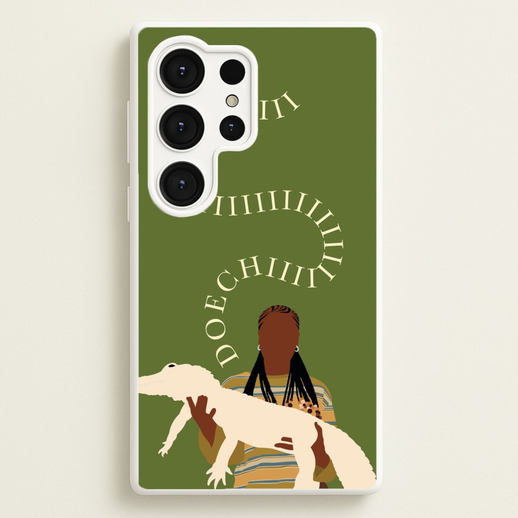 Rapper Holding Alligator - Doechii Phone Case for Galaxy S25 Ultra
