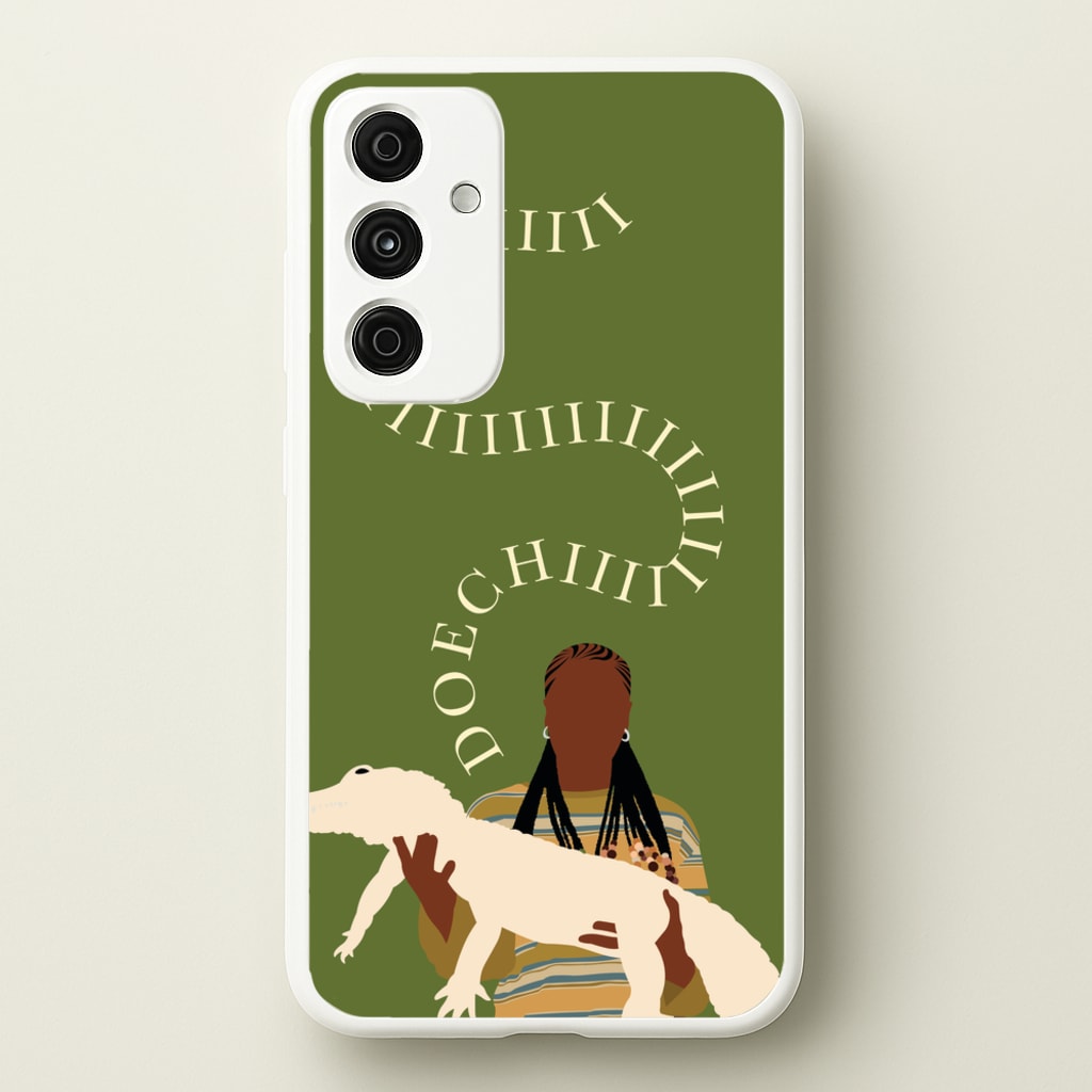 Rapper Holding Alligator - Doechii Phone Case for Galaxy A55