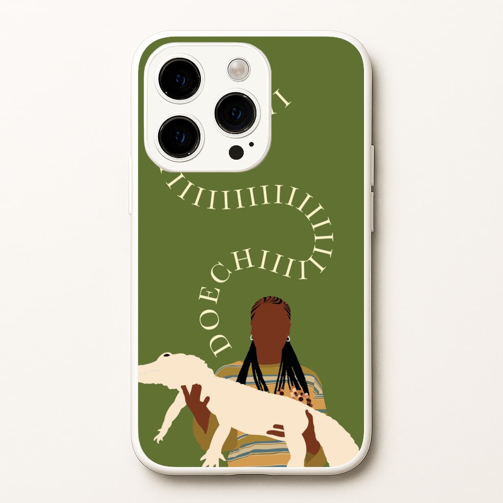 Rapper Holding Alligator - Doechii Phone Case for iPhone 15 Pro