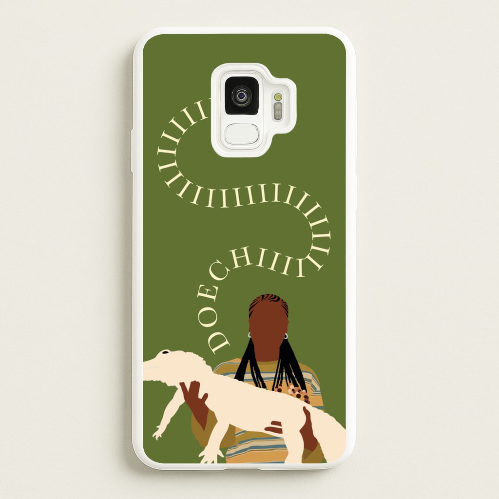 Rapper Holding Alligator - Doechii Phone Case for Galaxy S9