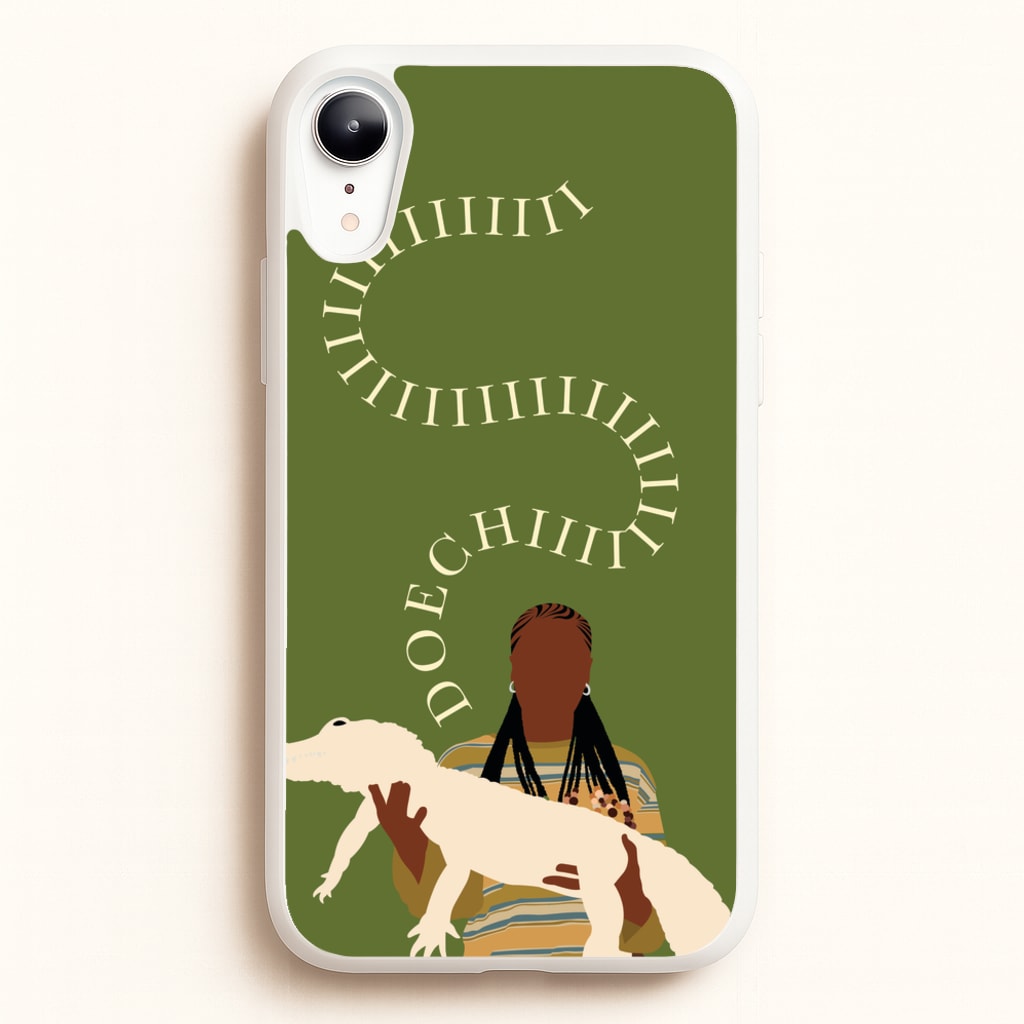 Rapper Holding Alligator - Doechii Phone Case for iPhone XR