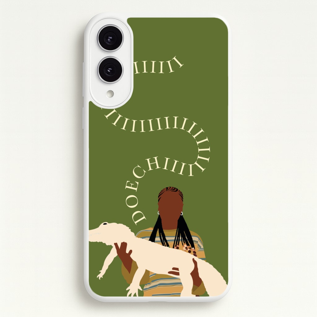 Rapper Holding Alligator - Doechii Phone Case for Galaxy S25 Edge