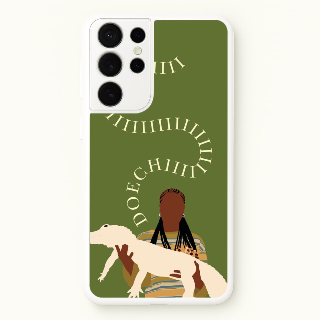 Rapper Holding Alligator - Doechii Phone Case for Galaxy S21 Ultra