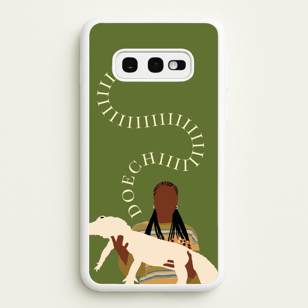 Rapper Holding Alligator - Doechii Phone Case for Galaxy S10e