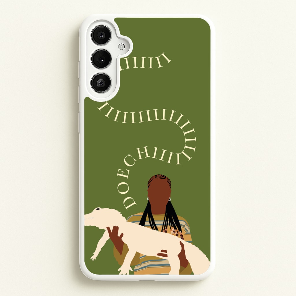 Rapper Holding Alligator - Doechii Phone Case for Galaxy A36