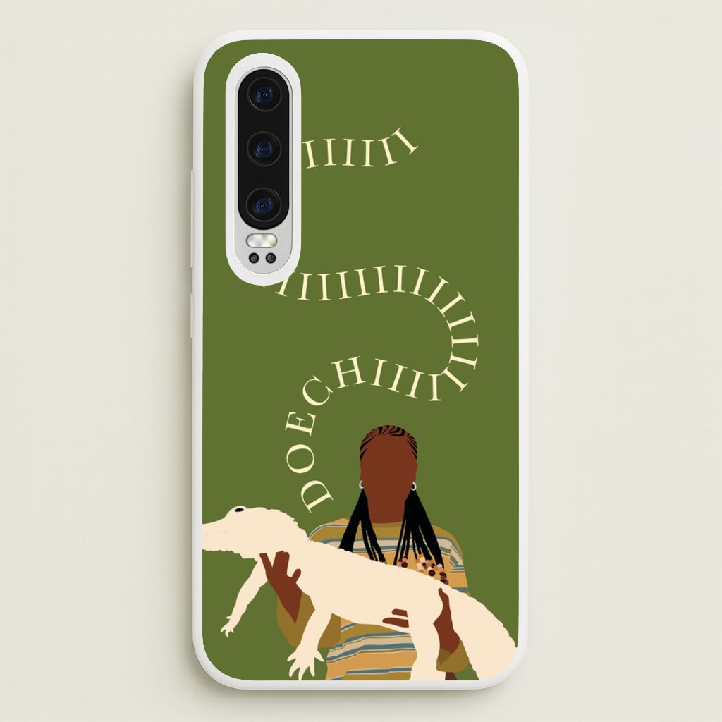 Rapper Holding Alligator - Doechii Phone Case for Huawei P30