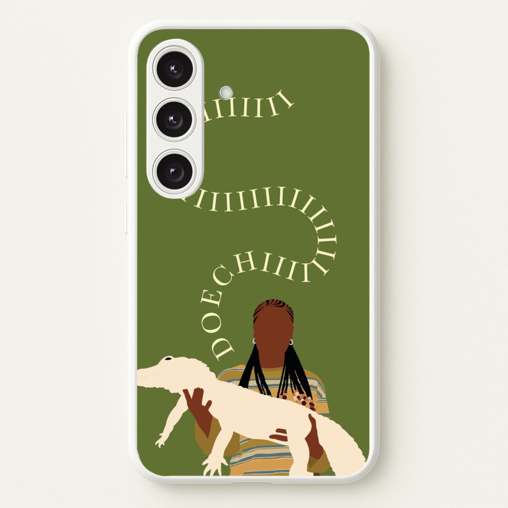 Rapper Holding Alligator - Doechii Phone Case for Galaxy S25