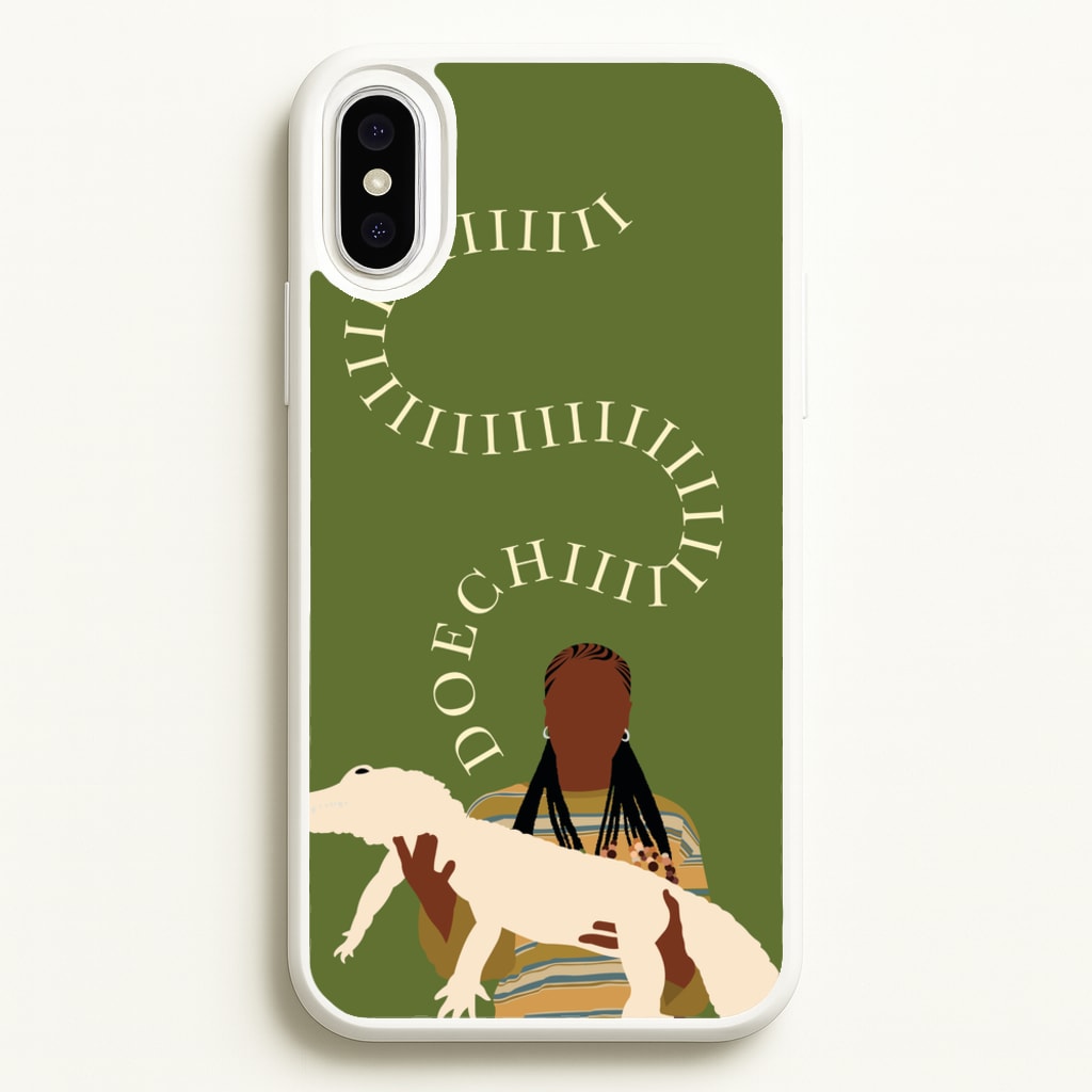 Rapper Holding Alligator - Doechii Phone Case for iPhone XS Max