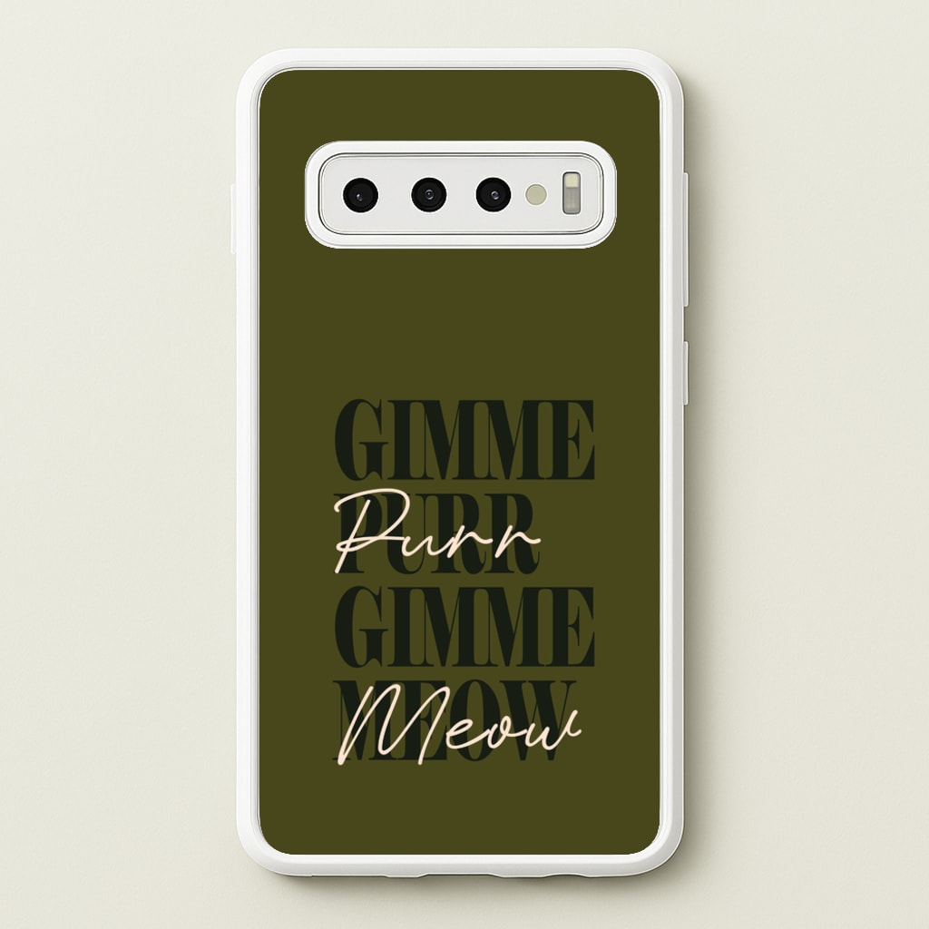 Gimme Purr, Gimme Meow - Doechii Phone Case for Galaxy S10