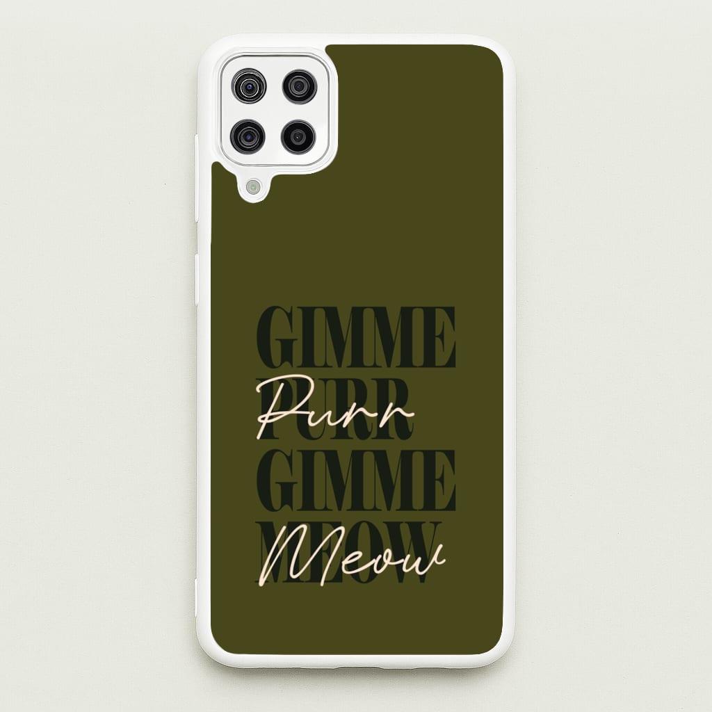Gimme Purr, Gimme Meow - Doechii Phone Case for Galaxy A12