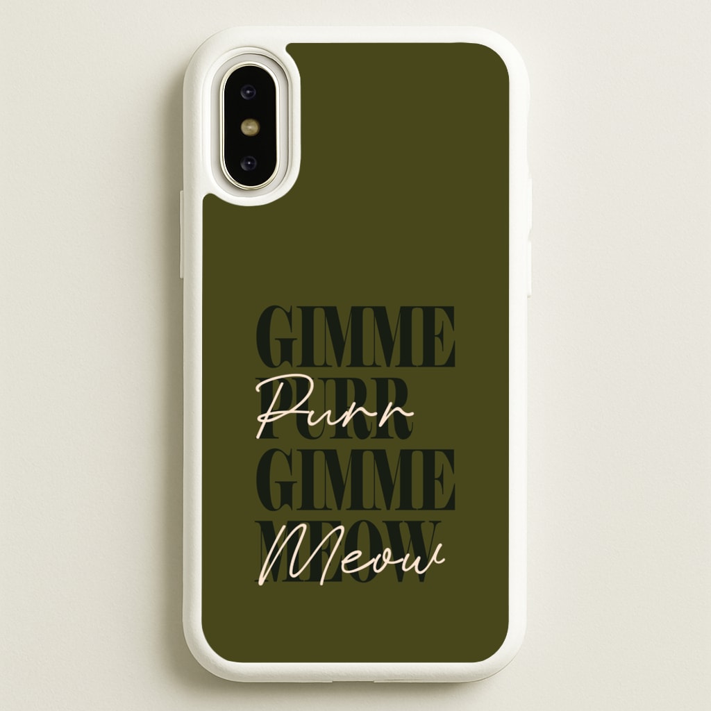 Gimme Purr, Gimme Meow - Doechii Phone Case for iPhone X / XS