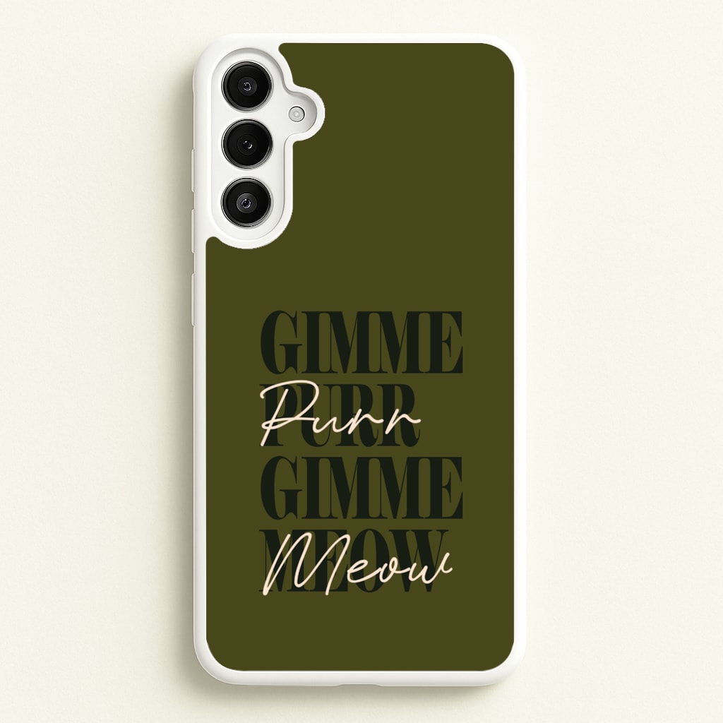 Gimme Purr, Gimme Meow - Doechii Phone Case for Galaxy A34