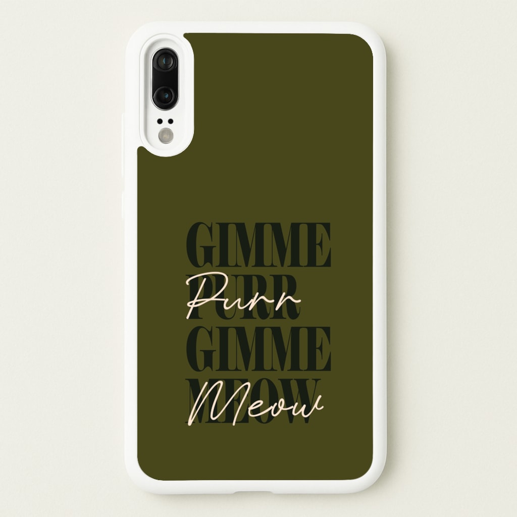 Gimme Purr, Gimme Meow - Doechii Phone Case for Huawei P20
