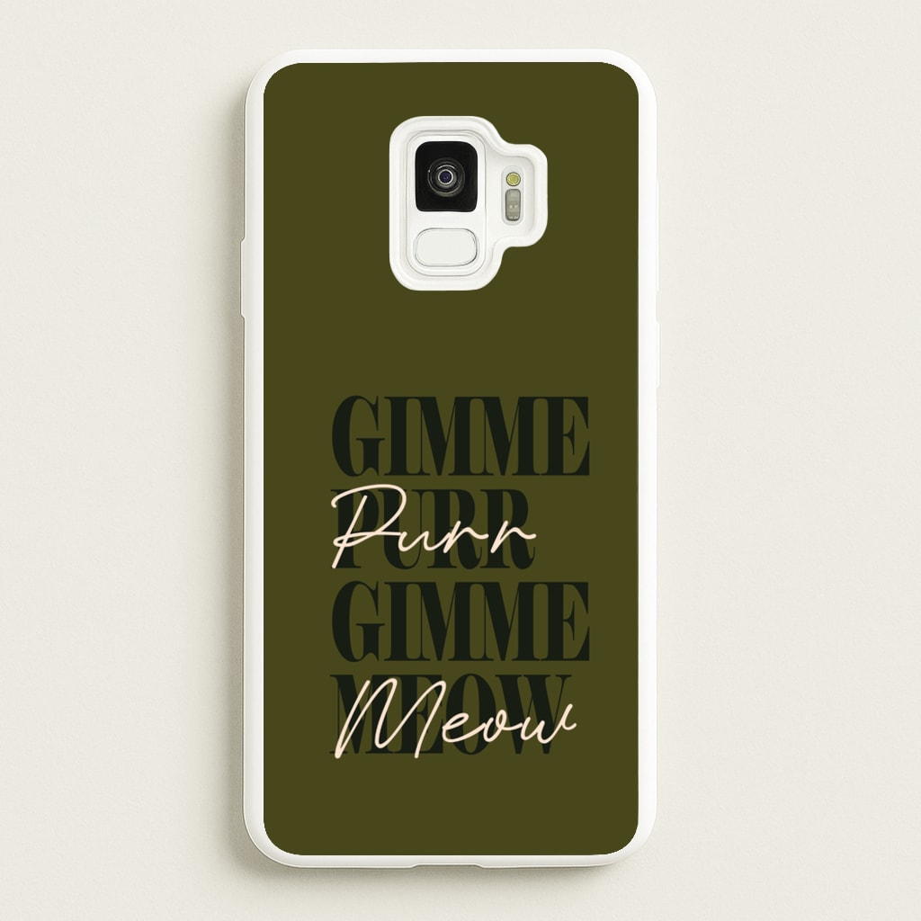 Gimme Purr, Gimme Meow - Doechii Phone Case for Galaxy S9