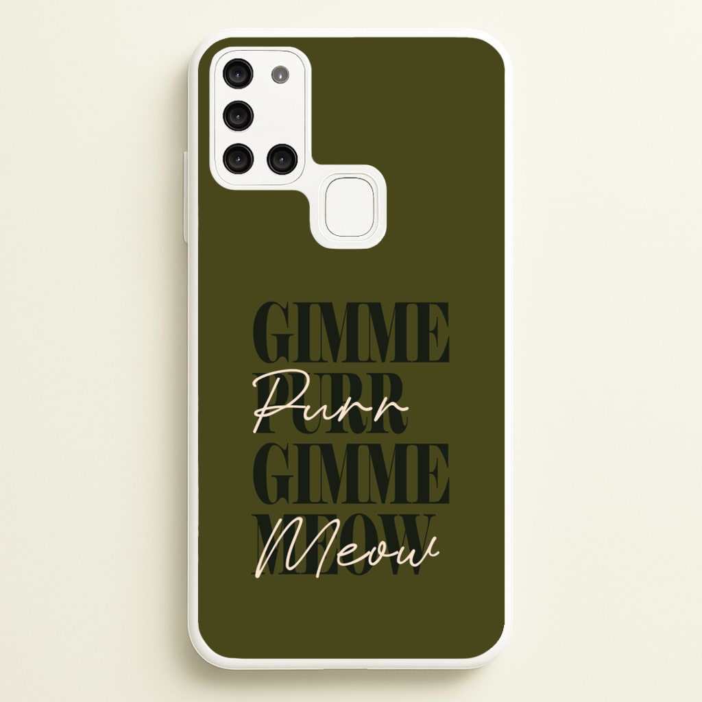 Gimme Purr, Gimme Meow - Doechii Phone Case for Galaxy A21s