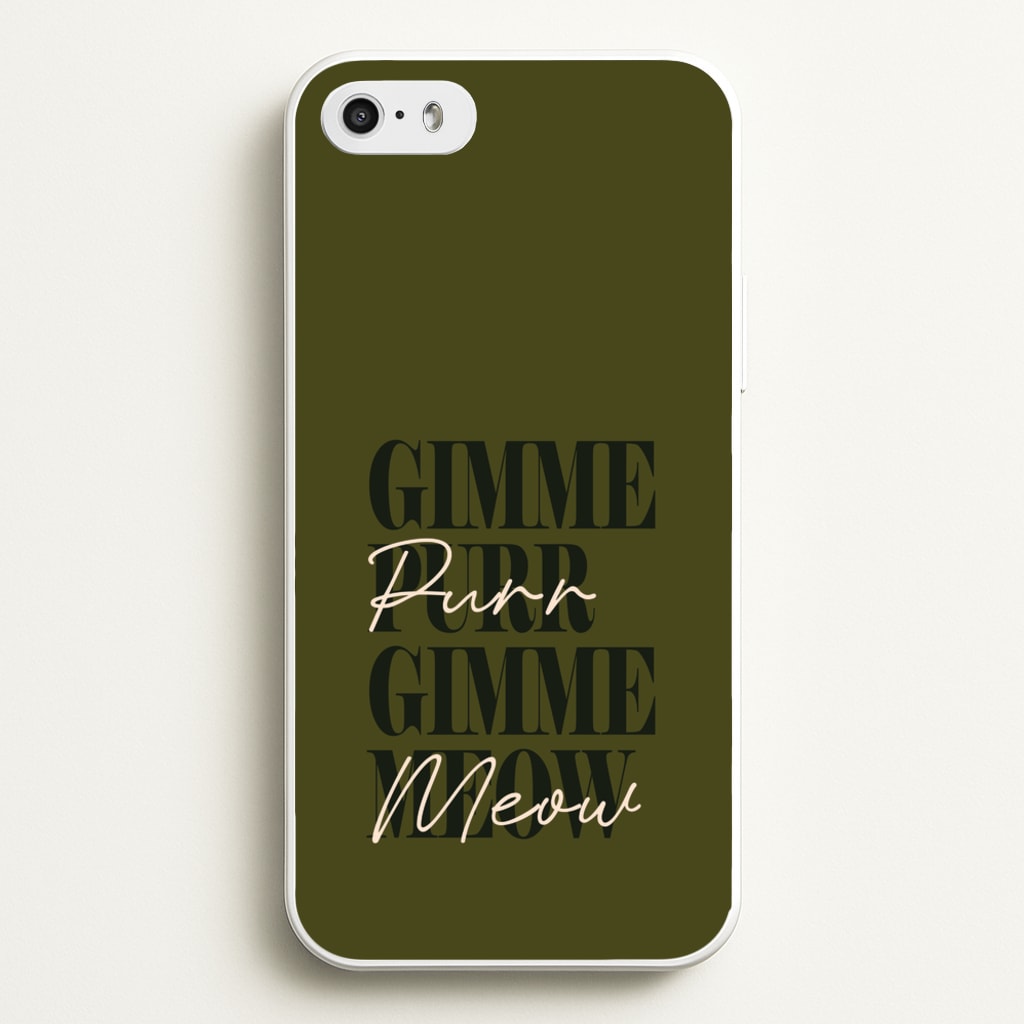Gimme Purr, Gimme Meow - Doechii Phone Case for iPhone 5 / 5s / SE 2016