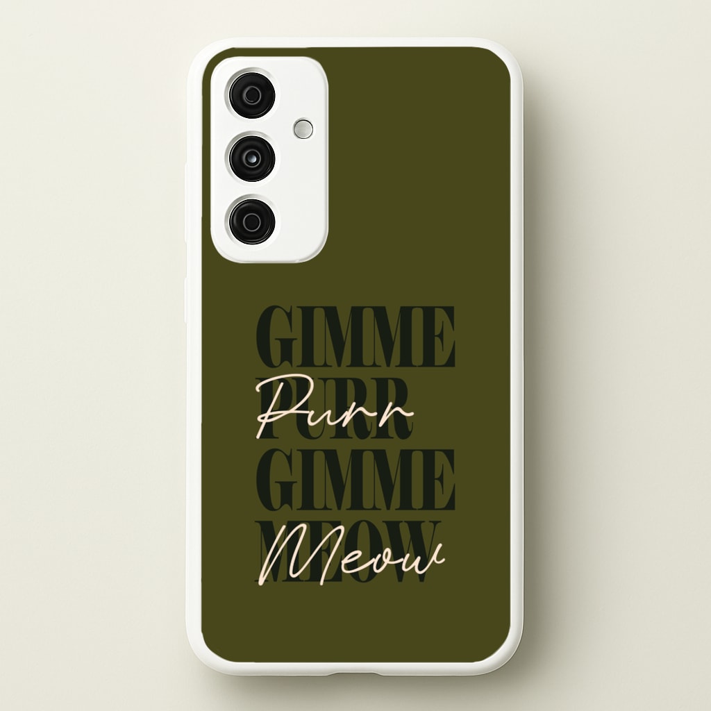 Gimme Purr, Gimme Meow - Doechii Phone Case for Galaxy A35