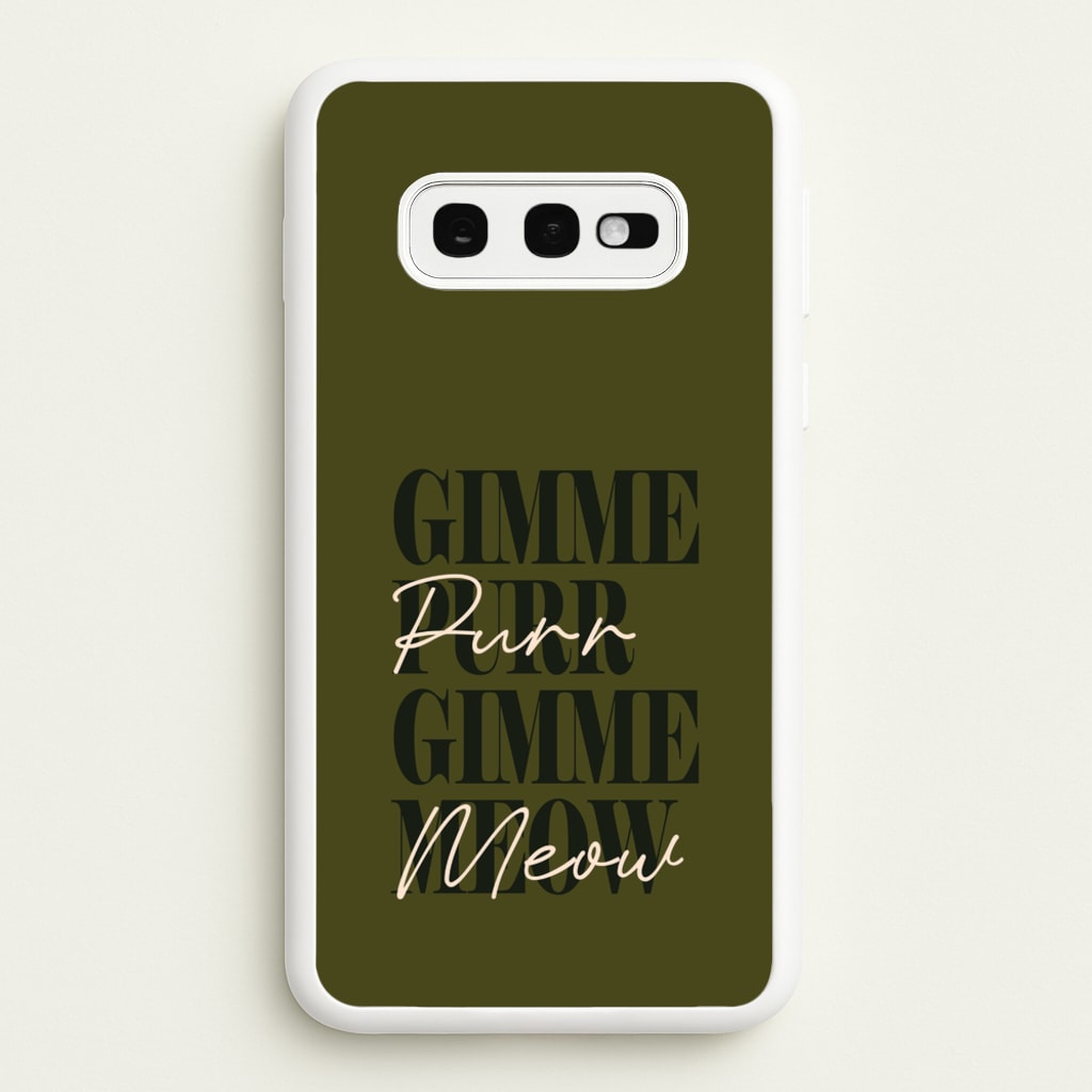 Gimme Purr, Gimme Meow - Doechii Phone Case for Galaxy S10e