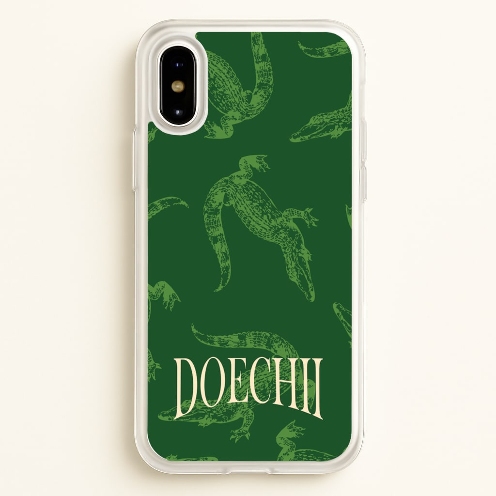 Alligator Pattern - Doechii Phone Case for iPhone X / XS