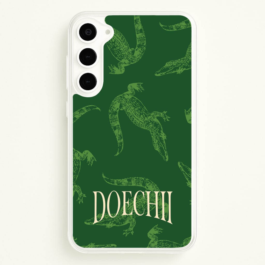 Alligator Pattern - Doechii Phone Case for Galaxy S23 Plus