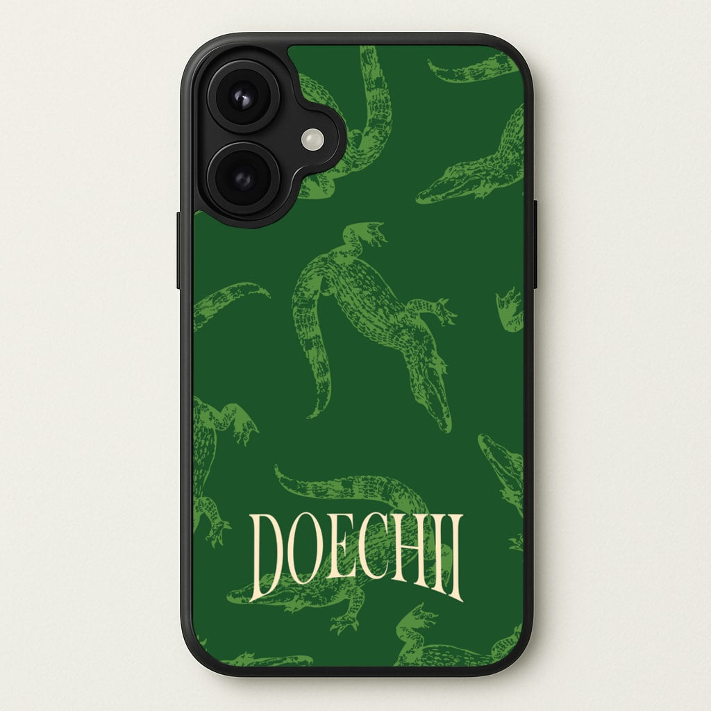 Alligator Pattern Phone Case for iPhone 17