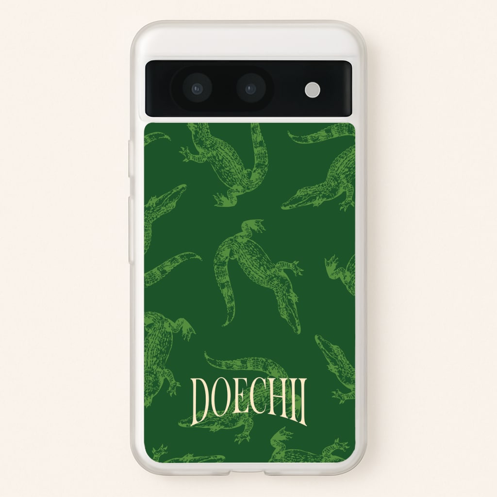 Alligator Pattern - Doechii Phone Case for Google Pixel 8a