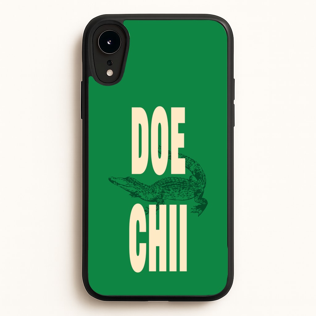 Rapper Alligator Print - Doechii Phone Case for iPhone XR