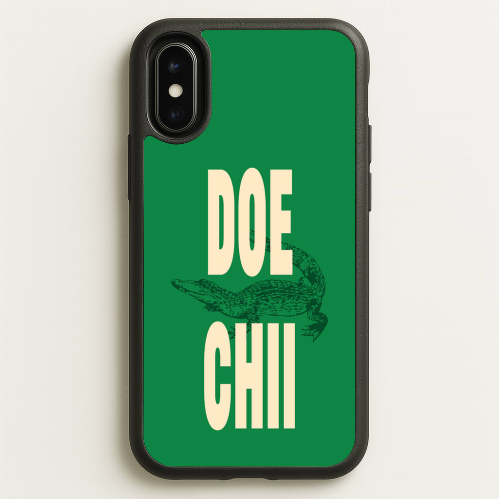 Rapper Alligator Print - Doechii Phone Case for iPhone X / XS