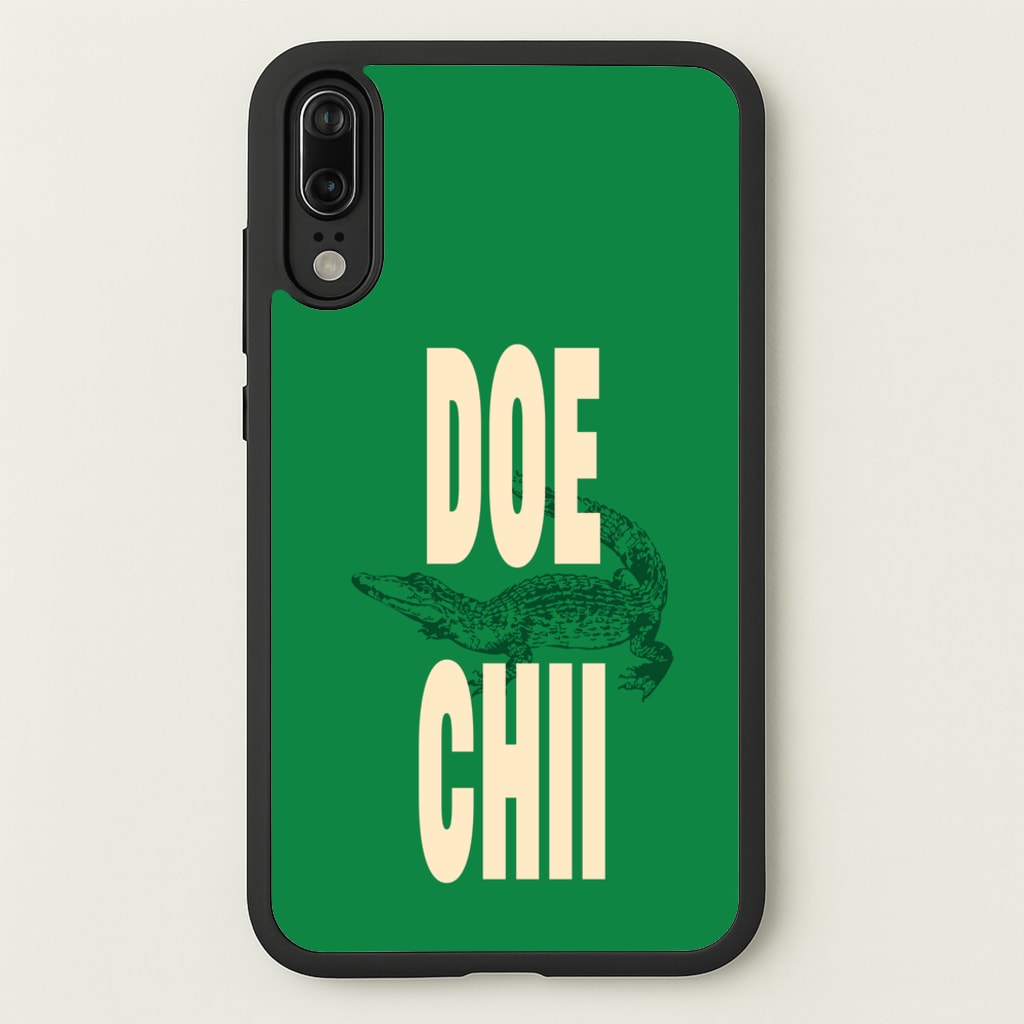 Rapper Alligator Print - Doechii Phone Case for Huawei P20