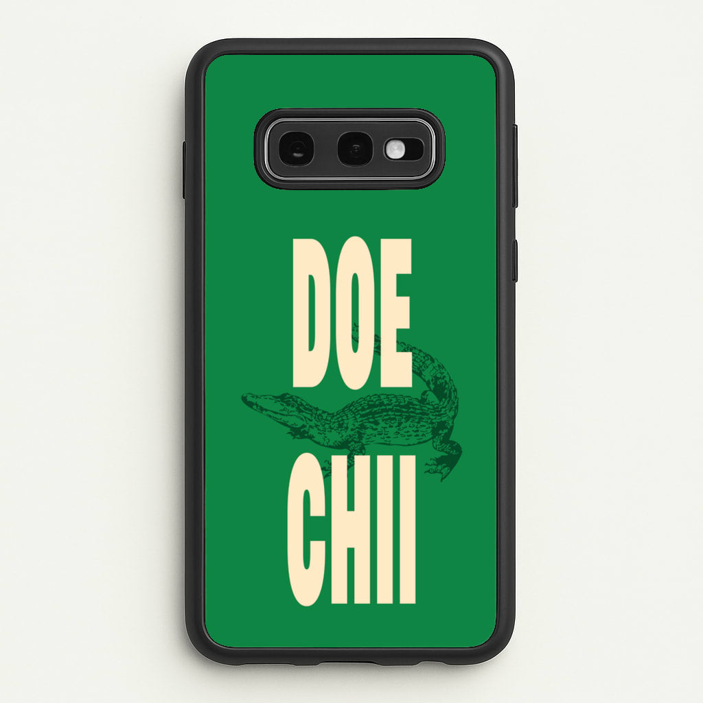 Rapper Alligator Print - Doechii Phone Case for Galaxy S10e