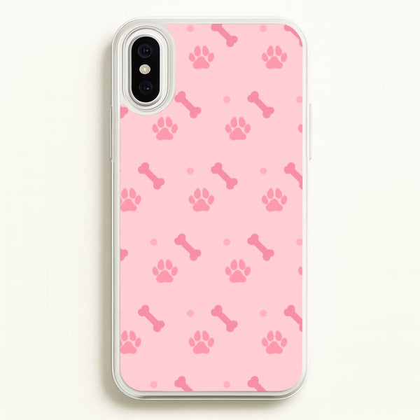 Dog And Paw - Dog Pattern - Dog Patterned Phone Case for iPhone XS Max