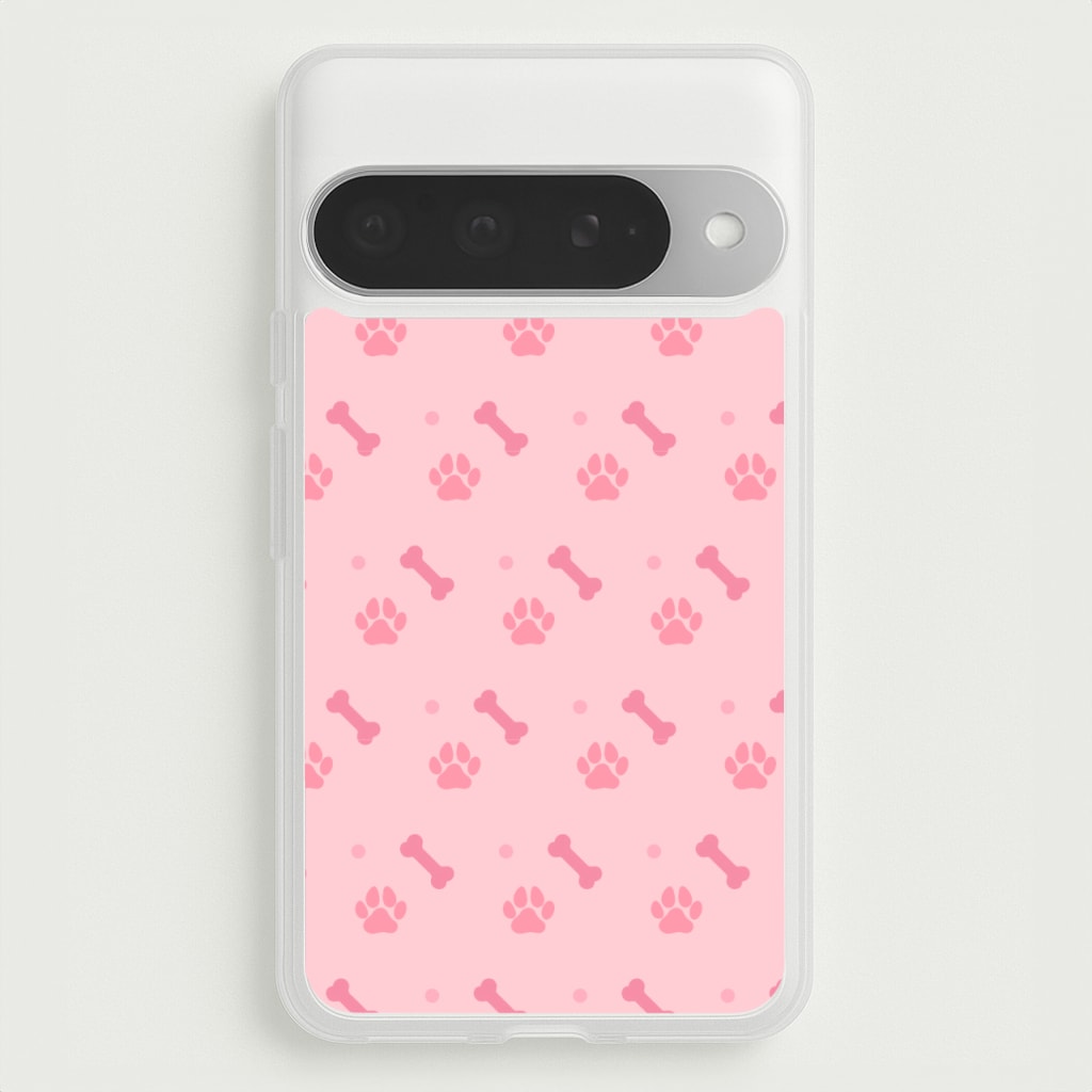 Dog And Paw - Dog Pattern Phone Case for Google Pixel 10 Pro XL