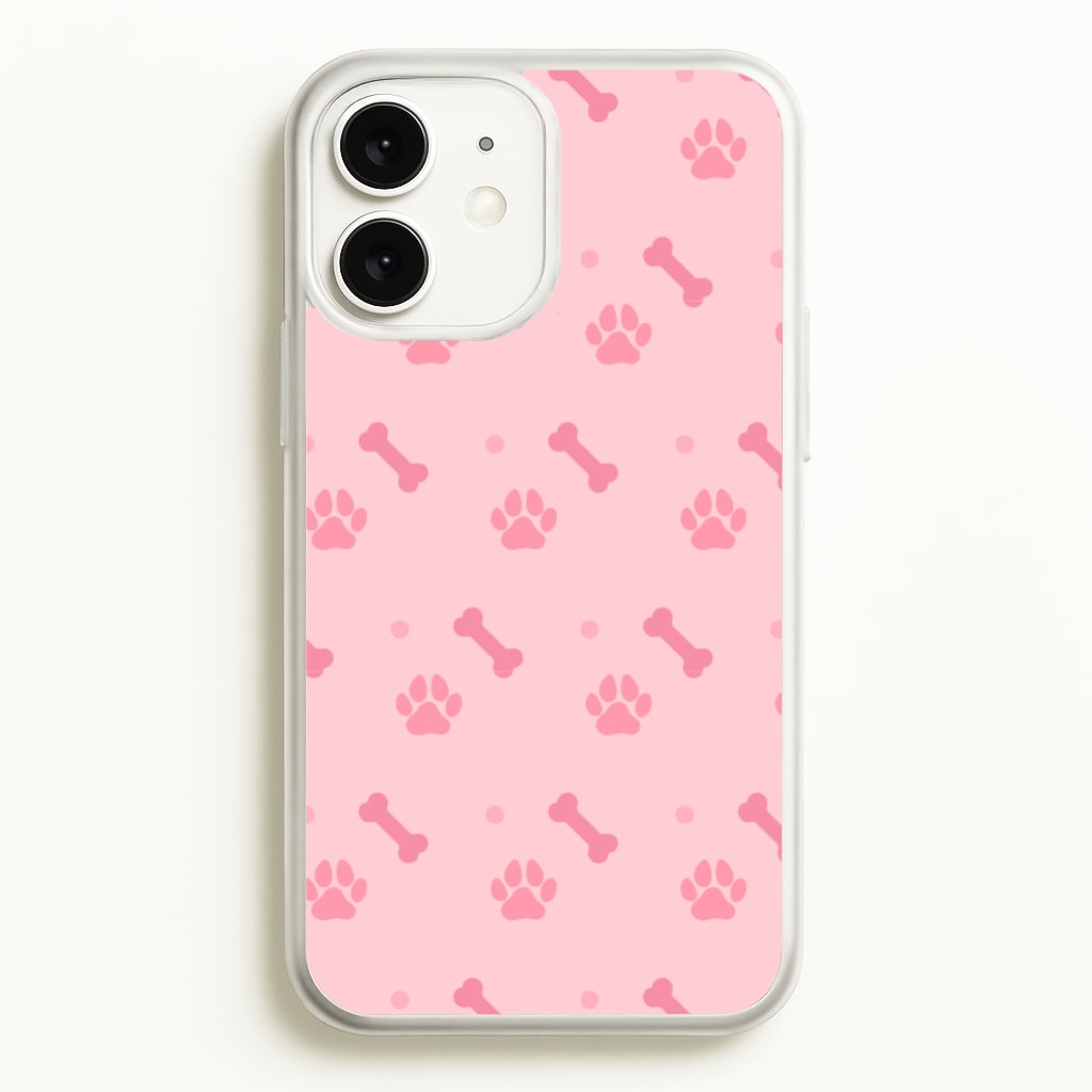 Dog And Paw - Dog Pattern - Dog Patterned Phone Case for iPhone 11