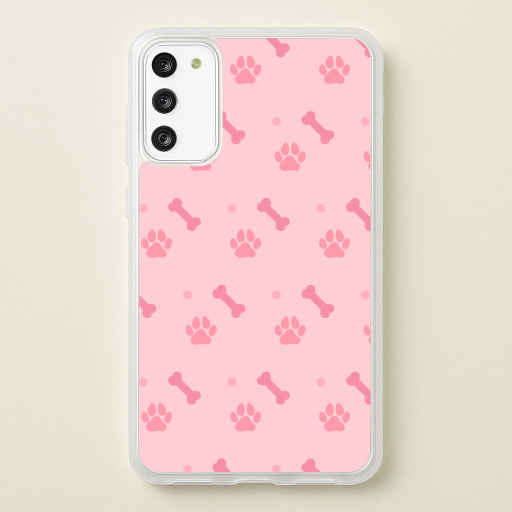 Dog And Paw - Dog Pattern - Dog Patterned Phone Case for Galaxy A41