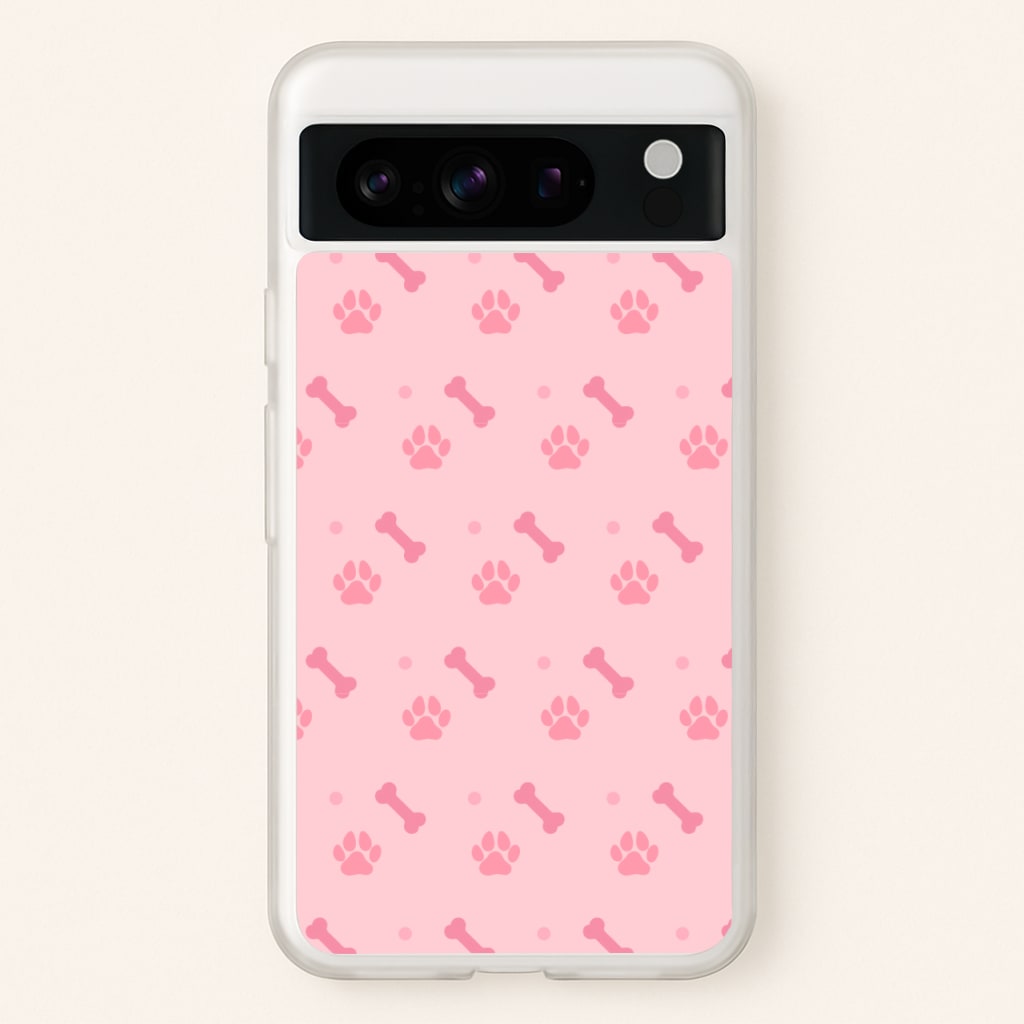 Dog And Paw - Dog Pattern - Dog Patterned Phone Case for Google Pixel 8 Pro