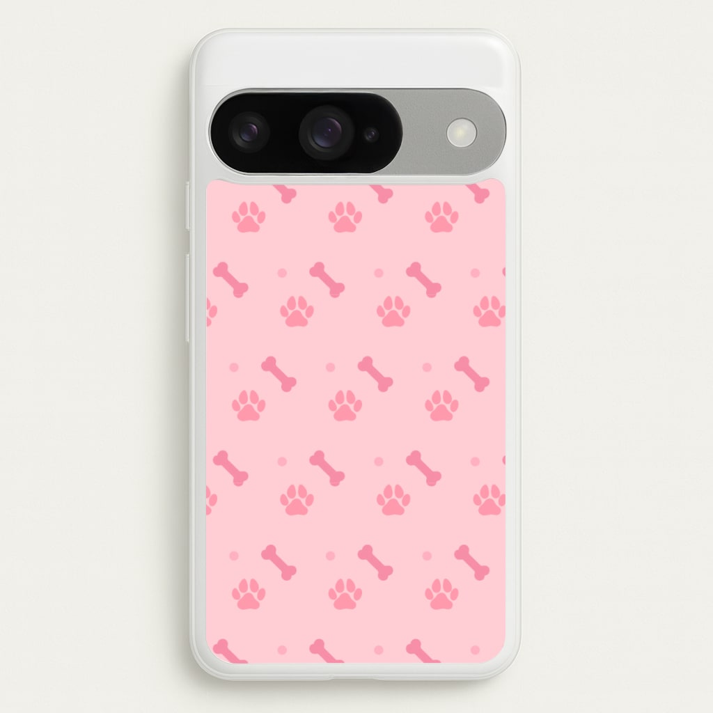 Dog And Paw - Dog Pattern Phone Case for Google Pixel 10 / 10 Pro