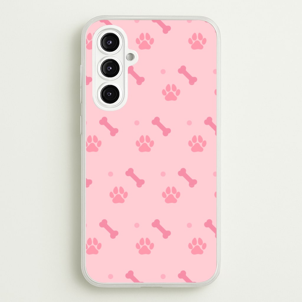 Dog And Paw - Dog Pattern - Dog Patterned Phone Case for Galaxy A16