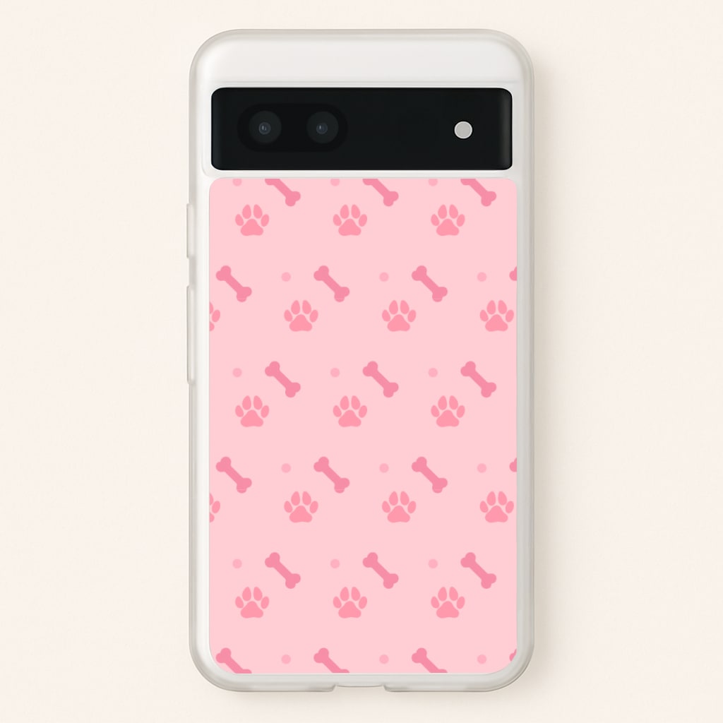 Dog And Paw - Dog Pattern - Dog Patterned Phone Case for Google Pixel 6a