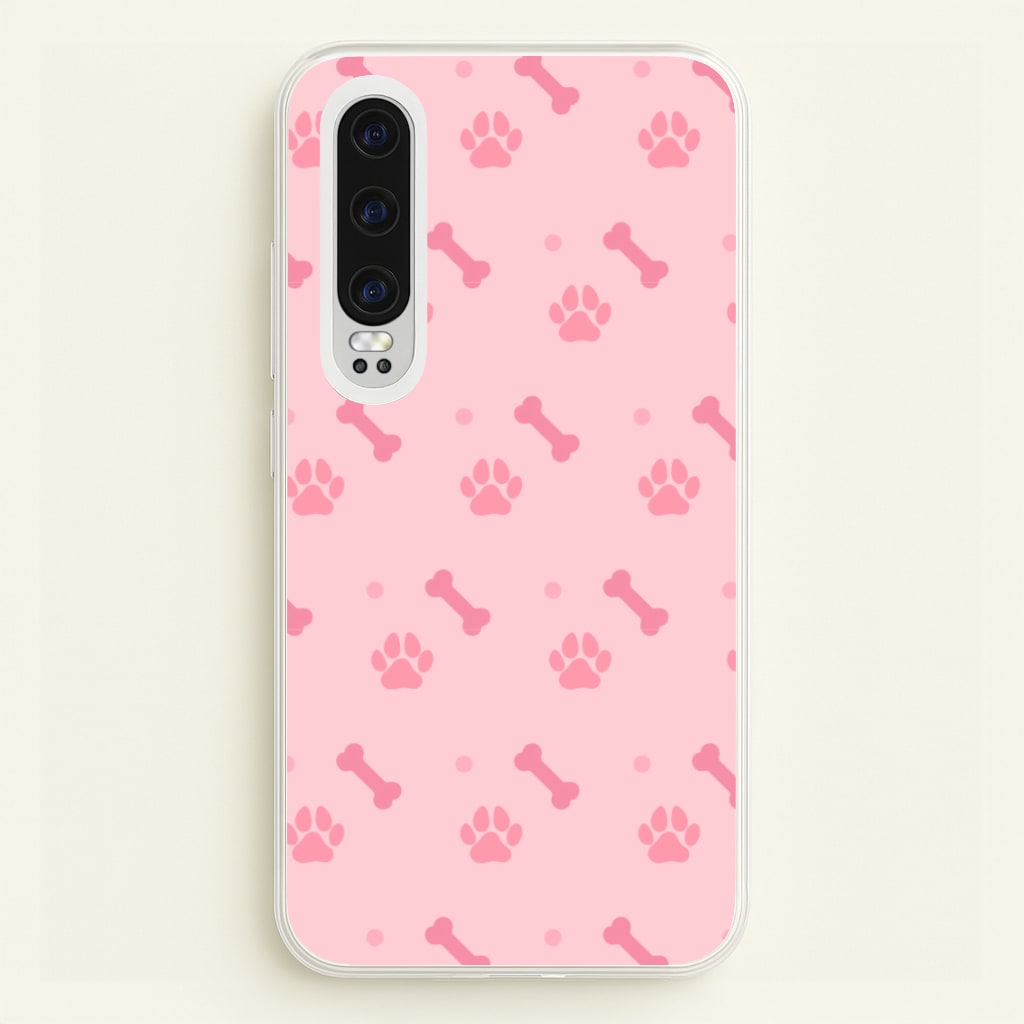 Dog And Paw - Dog Pattern - Dog Patterned Phone Case for Huawei P30