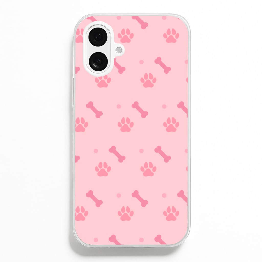 Dog And Paw - Dog Pattern Phone Case