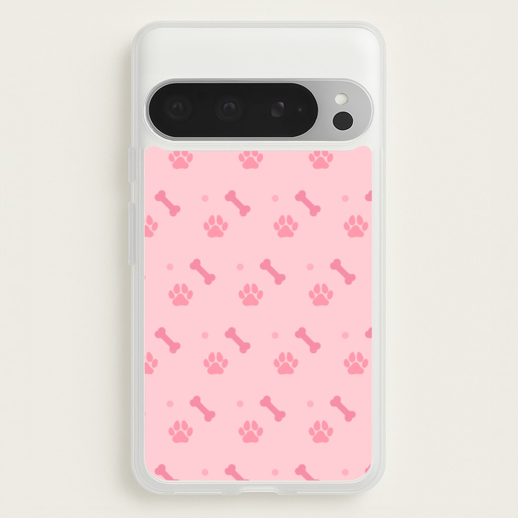 Dog And Paw - Dog Pattern - Dog Patterned Phone Case for Google Pixel 9 Pro XL