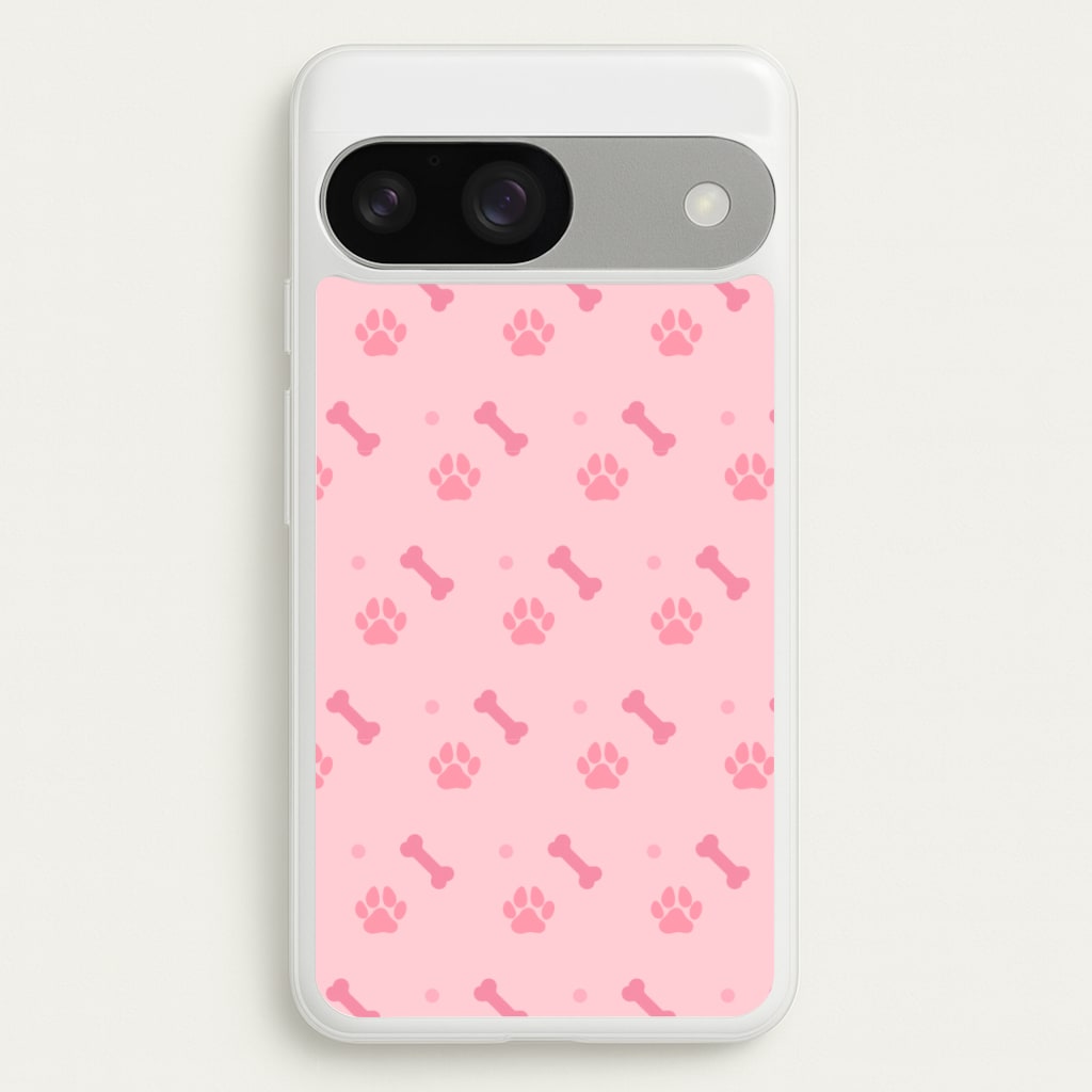 Dog And Paw - Dog Pattern - Dog Patterned Phone Case for Google Pixel 9 / 9 Pro
