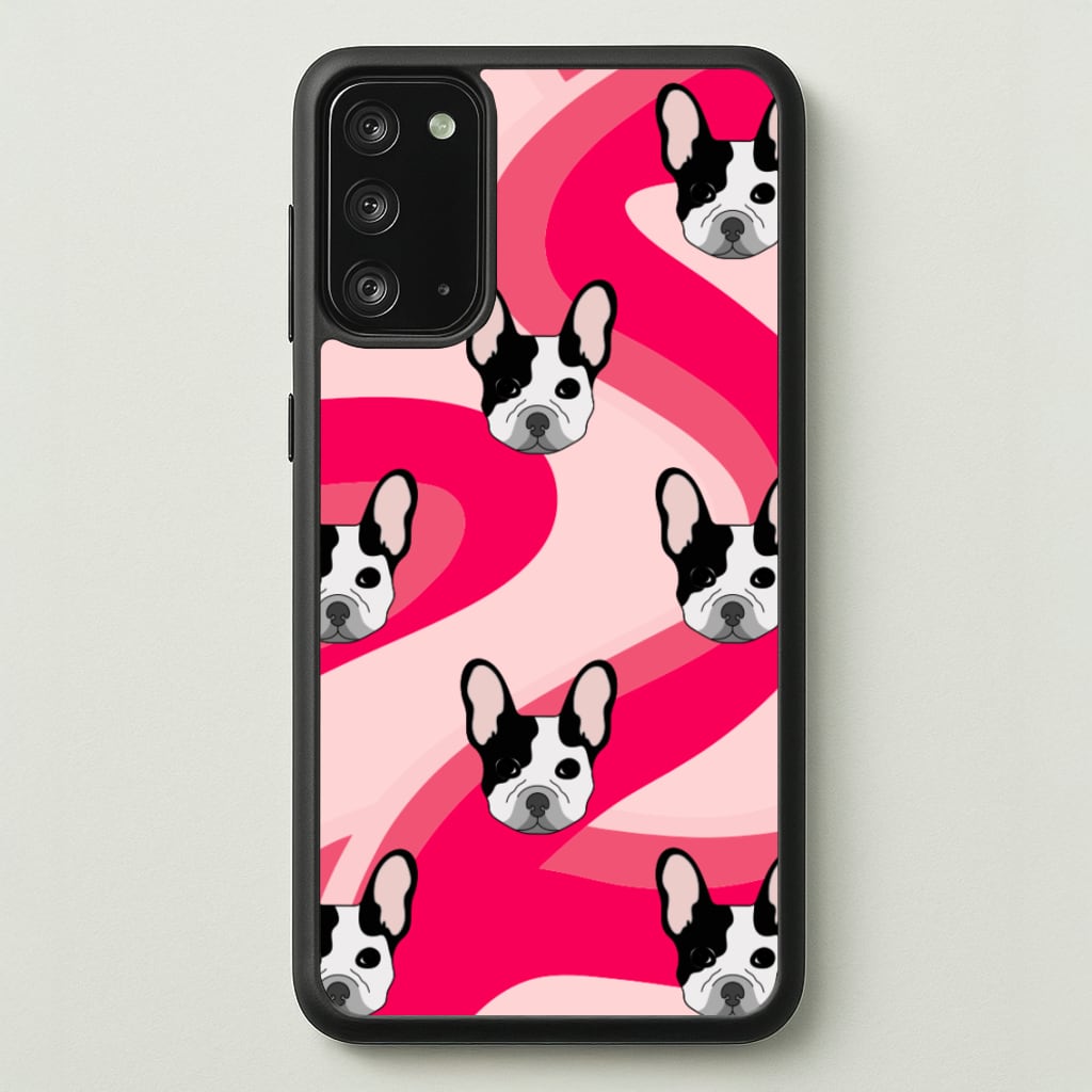 Abstact Frenchie - Dog Pattern - Dog Patterned Phone Case for Galaxy Note 20
